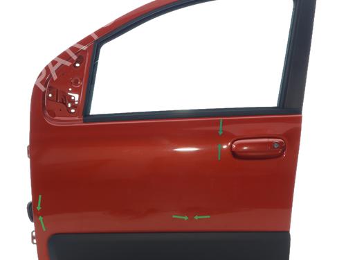 Used Left front door FIAT PANDA (312_, 319_) 0.9 (312PXG1A) (86 hp) 29838155