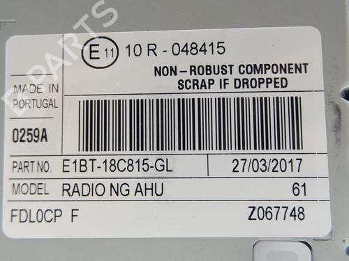 Radio FORD FIESTA VI (CB1, CCN) 1.0 EcoBoost | BP18173330E6