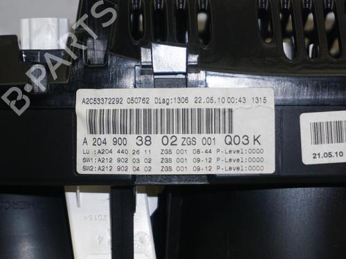 Instrument cluster MERCEDES-BENZ C-CLASS (W204) C 350 CDI 4-matic (204.092) | BP18190572C47 