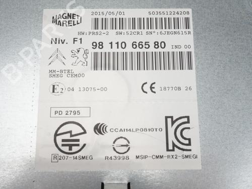 Used Radio Radio PEUGEOT 2008 I (CU_) 1.6 BlueHDi 120 (120 hp) 18172660 18172660