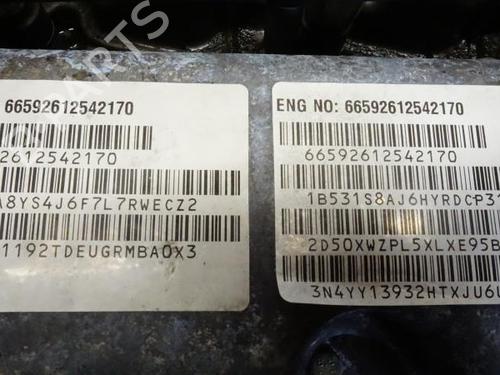 Used Engine SSANGYONG STAVIC 2.7 270 sXDi 4x4 (165 hp) 18189283