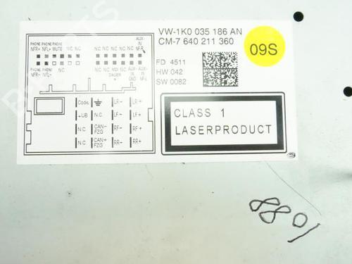 Bilradio VW PASSAT B6 (3C2) 2.0 TDI | BP18185429E6