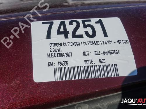 Left front door CITROËN C4 Picasso I MPV (UD_) 2.0 HDi 138 | BP18185457C2 
