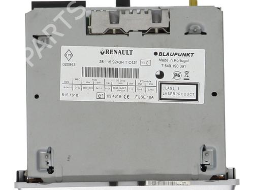Radio RENAULT MEGANE III Coupe (DZ0/1_) 1.5 dCi (DZ09, DZ0D, DZ1F, DZ1G, DZ14, DZ29) | BP21801015E6 