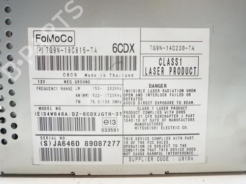 Used Radio JAGUAR XF I (X250) 3.0 D (241 hp) 18174068