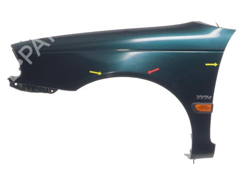 Used Left front fenders TOYOTA AVENSIS Liftback (_T22_) 1.6 VVT-i (ZZT220_, ZZT220R) (110 hp) 30643451