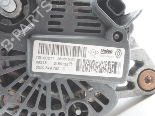 Used Alternator Alternator RENAULT MEGANE III Coupe (DZ0/1_) 1.2 TCe (DZ16, DZ28) (132 hp) 18192829 18192829