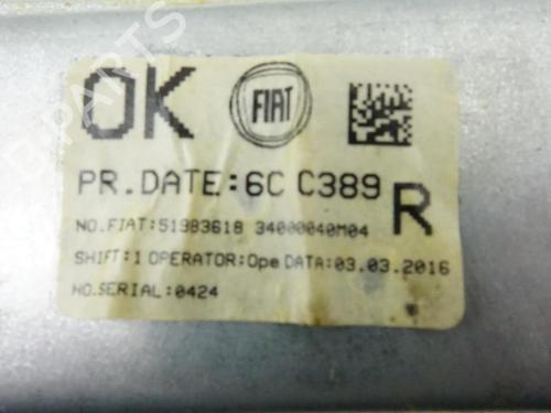Used Rear right window mechanism FIAT PANDA (312_, 319_) 0.9 4x4 (312PXR2B) (90 hp) 18189006