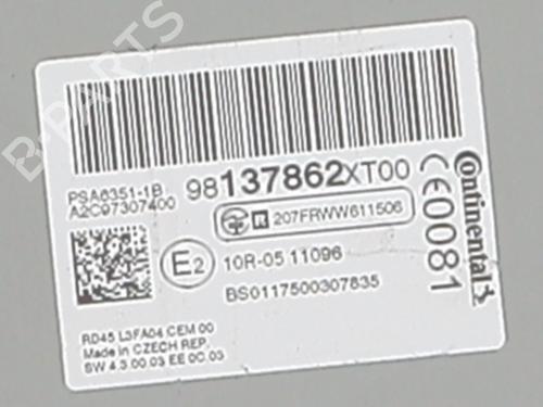 Radio CITROËN BERLINGO Box Body/MPV (K9)  | BP19730342E6 