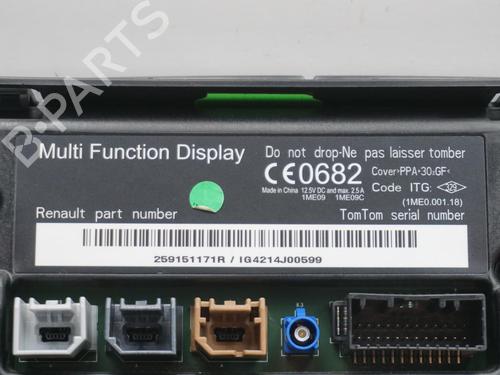 Display monitor RENAULT MEGANE III Coupe (DZ0/1_) 1.5 dCi (DZ09, DZ0D, DZ1F, DZ1G, DZ14, DZ29) | BP18191829C48 