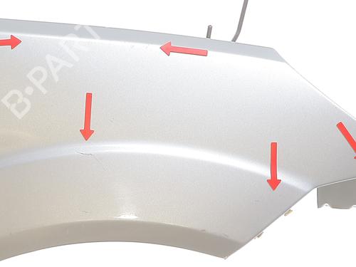 Right front fenders FORD FIESTA V (JH_, JD_) 1.4 TDCi | BP30147340C42 