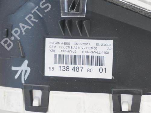 Used Instrument cluster PEUGEOT 208 I (CA_, CC_) 1.2 THP 110 (110 hp) 18176389
