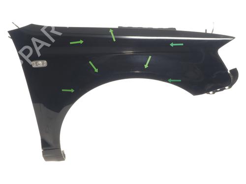 Guarda-lamas direito AUDI A3 (8P1) 1.6 FSI (115 hp) 30601953