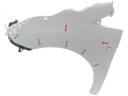 Used Left front fenders FORD TRANSIT CONNECT V408 Box Body/MPV 1.5 TDCi (120 hp) 30089756