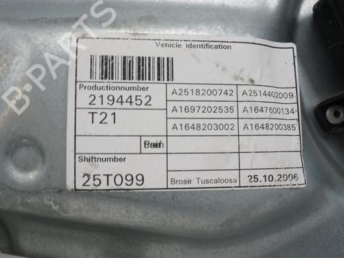 Front left window mechanism MERCEDES-BENZ M-CLASS (W164) ML 320 CDI 4-matic (164.122) | BP18188634C22 