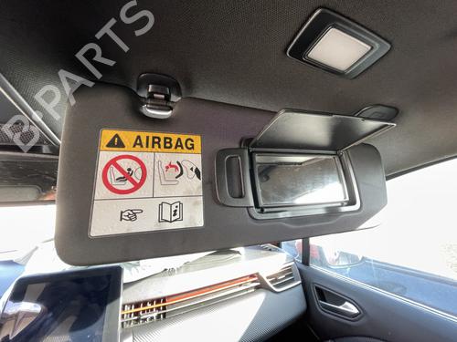 Used Right sun visor RENAULT CLIO V (B7_) 1.0 TCe 100 (B7MT) (101 hp) 24974003