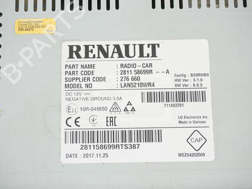 Radio RENAULT CLIO IV (BH_) 1.5 dCi 90 | BP19703693E6