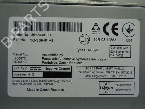 Radio PEUGEOT 108 1.0 VTi | BP18175473E6