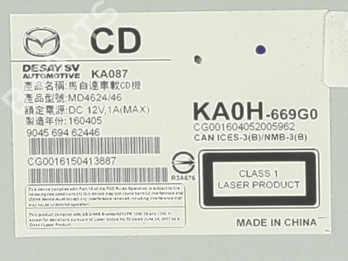 Radio MAZDA CX-5 (KE, GH) | BP39019594E6 - Image 2