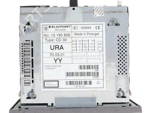 Radio OPEL ZAFIRA / ZAFIRA FAMILY B (A05) 1.9 CDTI (M75) | BP28482652E6 