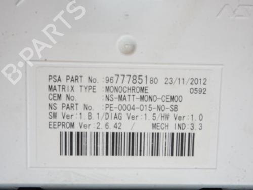 Instrument cluster PEUGEOT 5008 (0U_, 0E_) 2.0 HDi | BP18196958C47 