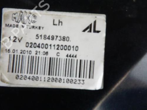 Used Left taillight FIAT PUNTO EVO (199_) 1.3 D Multijet (95 hp) 18196432