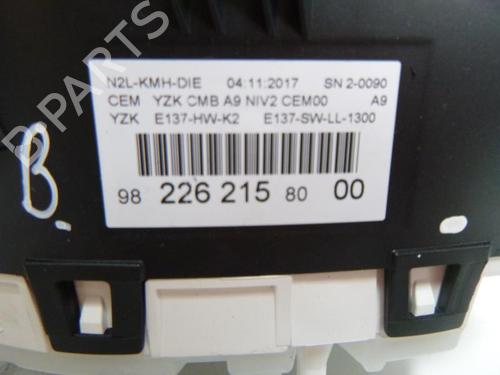 Instrument cluster PEUGEOT 208 I (CA_, CC_) 1.6 BlueHDi 100 | BP18197856C47