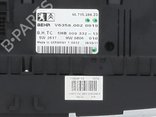 Climate control CITROËN C5 III Break (RW_) 2.0 HDi 165 | BP24865726I5 