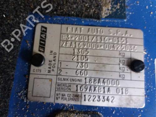 Front left window mechanism FIAT PANDA (169_)  | BP31098370C22 