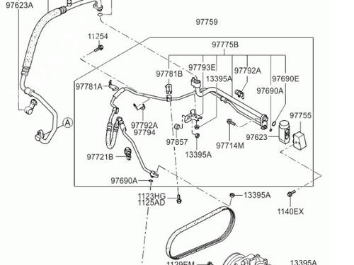 Used AC pipe KIA PICANTO I (SA) [2004-2012]  19275028