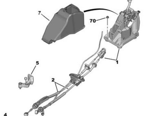 Used Cable PEUGEOT 308 I (4A_, 4C_) 2.0 HDi (136 hp) 24696233