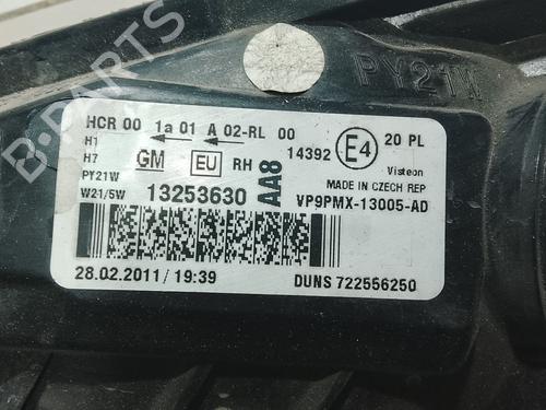 Right headlight OPEL MERIVA B MPV (S10) 1.7 CDTI (75) | BP39236360C29 - Image 3