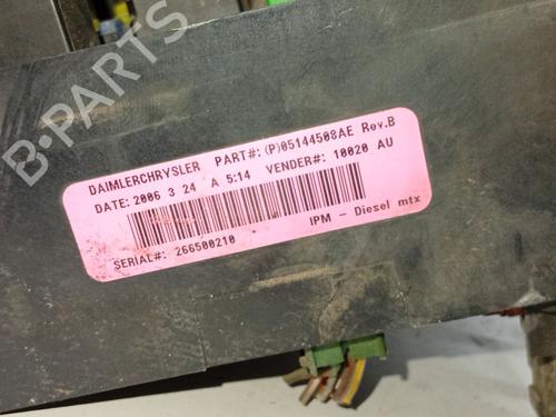 Fuse box CHRYSLER VOYAGER IV (RG, RS)  | BP31105576E1 