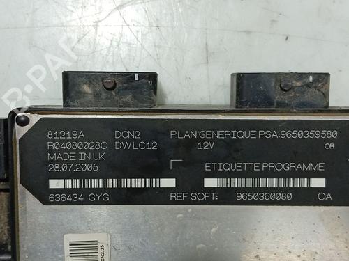 Electronic module CITROËN JUMPY I Platform/Chassis (BU_, BV_, BW_, BX_) 1.9 TD | BP31125158M83