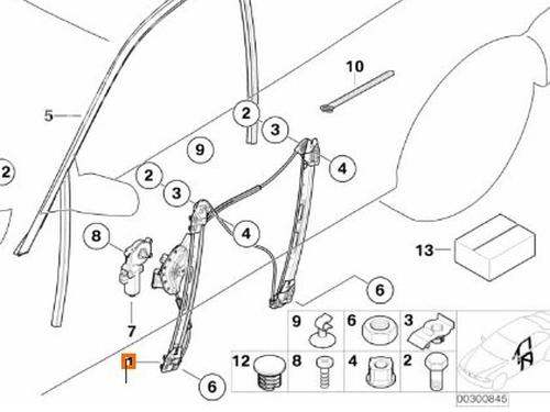 Front right window mechanism BMW 3 (E46) 320 d | BP21119080C23 
