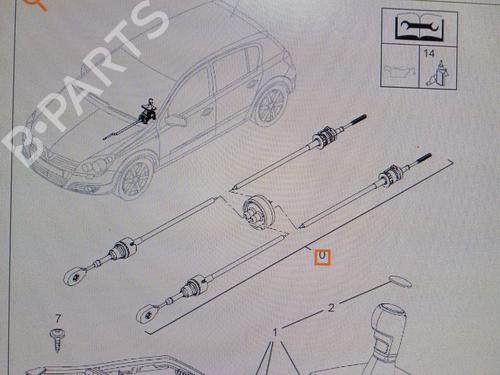 Used Cable OPEL ASTRA H Estate (A04) 1.9 CDTI (L35) (120 hp) 24694978