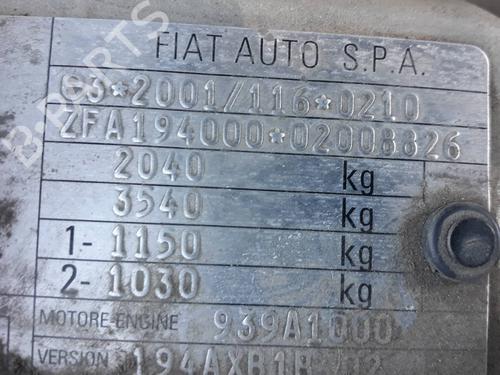 Right rear window motor FIAT CROMA (194_) 1.9 D Multijet (194AXB1B) | BP31104809E22 