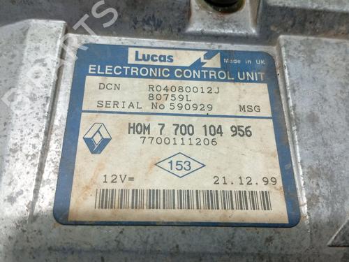 Engine control unit (ECU) RENAULT KANGOO (KC0/1_) D 65 1.9 (KC0E, KC02, KC0J, KC0N) | BP36798953M57 - Image 2