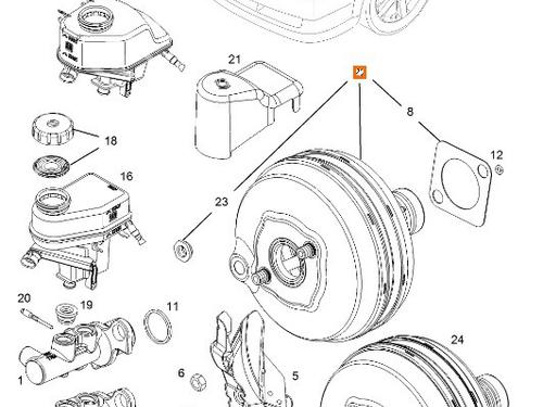 Servo brake OPEL VECTRA C GTS (Z02) 1.9 CDTI (F68) | BP21051076M42 