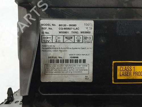 Radio TOYOTA AVENSIS Estate (_T25_) 2.0 D-4D (CDT250_, CDT250R) | BP31139073E6