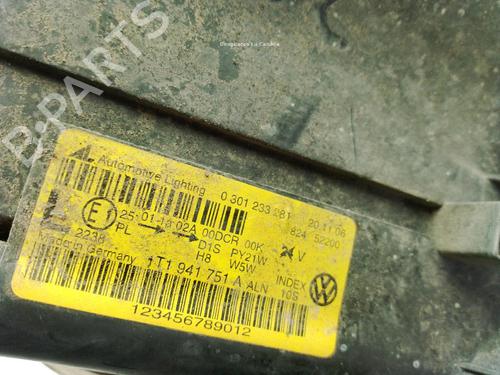 Left headlight VW TOURAN (1T1, 1T2) 2.0 TDI 16V | BP31799302C28