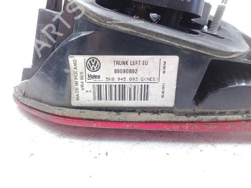 Left tailgate light VW GOLF VI (5K1) 1.6 TDI | BP19072005C79 