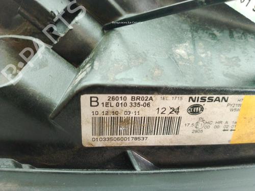 Right headlight NISSAN QASHQAI +2 (JJ10E) 1.5 dCi | BP29383188C29 