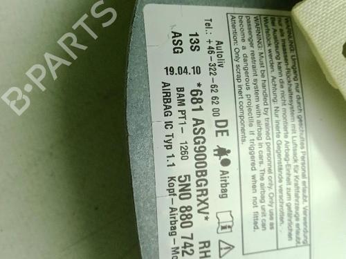 Right curtain airbag VW TIGUAN (5N_) 2.0 TFSI 4motion | BP32402788C12