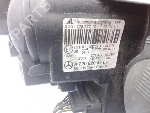 Left headlight MERCEDES-BENZ S-CLASS (W220) S 400 CDI (220.028, 220.128) | BP18861957C28 