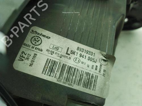 Left headlight VW GOLF VI (5K1) 1.6 TDI | BP31368927C28 