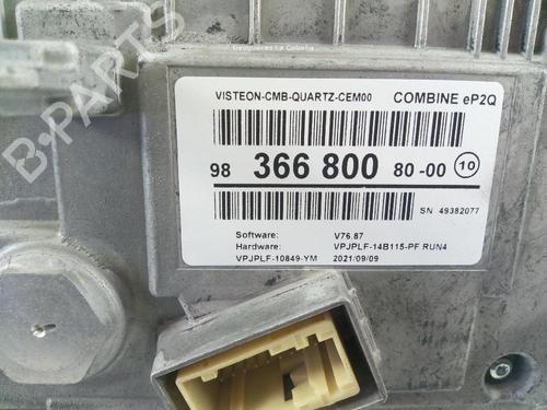 Instrument cluster PEUGEOT 208 II (UB_, UP_, UW_, UJ_) 1.2 PureTech 100 | BP18372645C47 