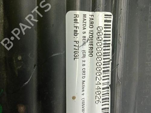 Left headlight MAZDA 5 (CR) 2.0 CD (CR19) | BP32358481C28 