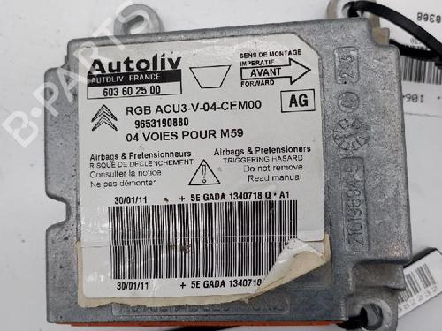 Kollisjonspute styreenhet CITROËN BERLINGO / BERLINGO FIRST Box Body/MPV (M_) 1.6 HDI 75 (MB9HW) (75 hp) 18366532