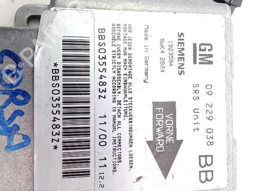 Kollisjonspute styreenhet OPEL CORSA B (S93)  | BP26232851M53 